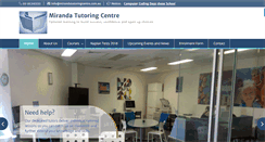 Desktop Screenshot of mirandatutoringcentre.com.au