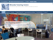 Tablet Screenshot of mirandatutoringcentre.com.au